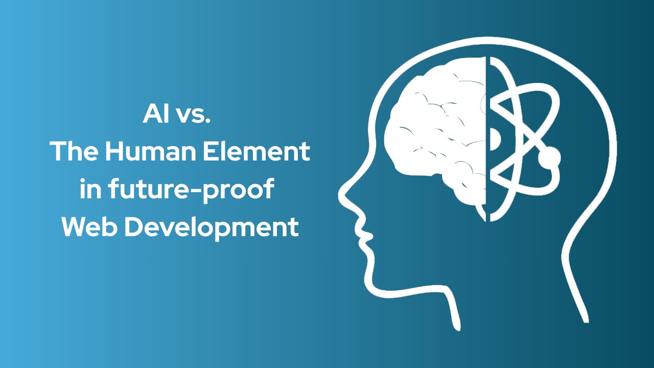 article title with line drawing of an AI inside a human brain